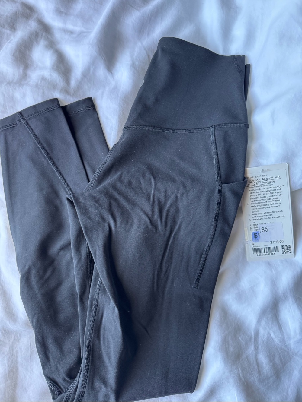 Lululemon Align Black High-Rise Leggings 28” with Pockets. NWT. Size 6